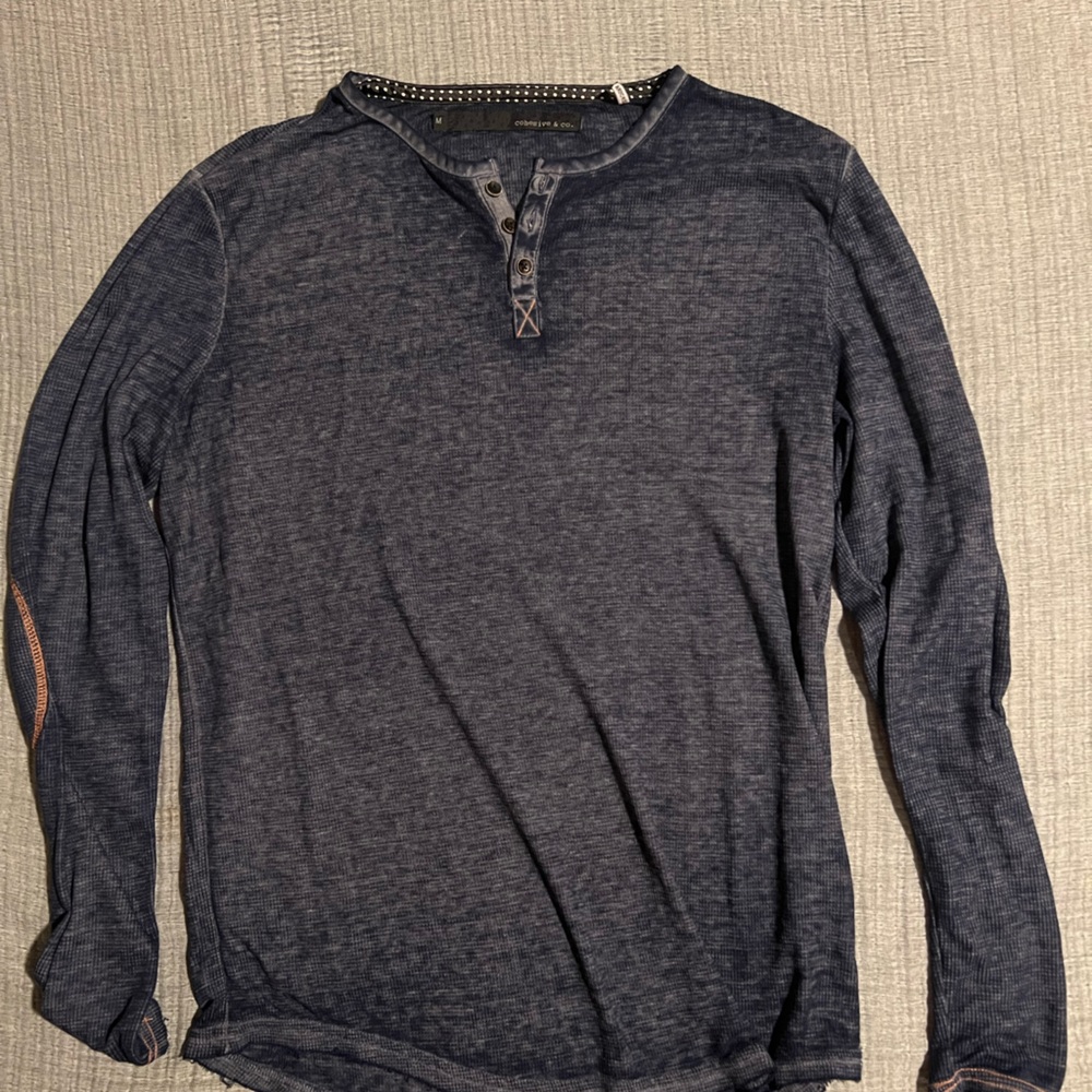 Men's Blue Henley